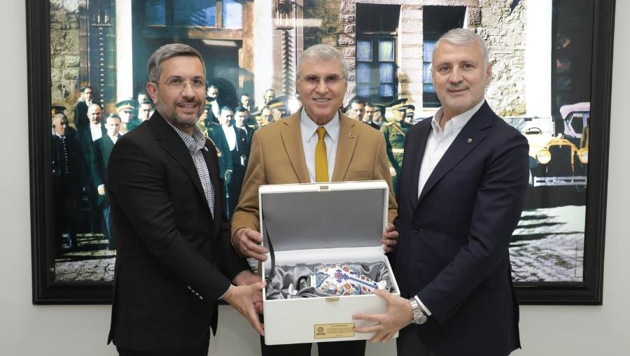 ekrem yuce satso Başkan Yüce’den SATSO’ya Veda Ziyareti