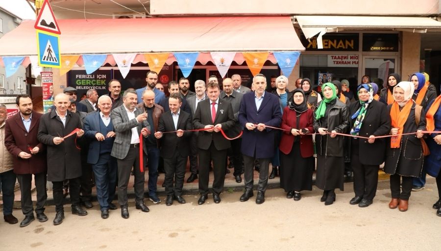 ferizli ak ak parti Cumhur İttifakı Ferizli Seçim İrtibat Bürosunda Coşkulu Açılış