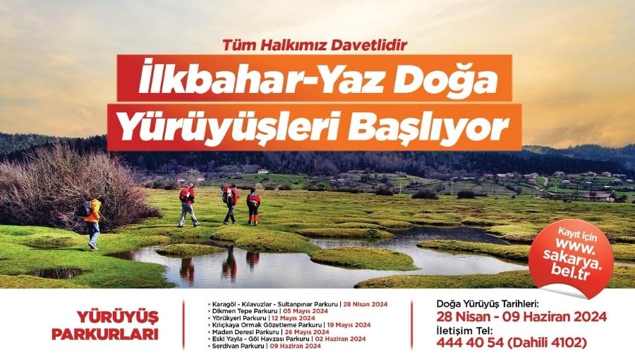 sakarya yaz yurusyusleri Büyükşehir doğa yürüyüşlerinde yeni dönem başlıyor