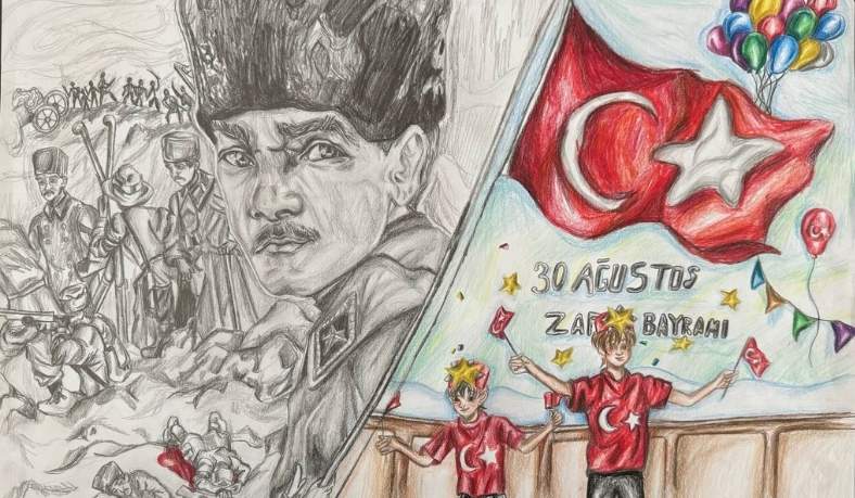 sakarya sgm 30 agustos 1 Öğrencilerin Gözünden Büyük Zafer: SGM’nin Yarışmasında En Güzel Resimler Belli Oldu