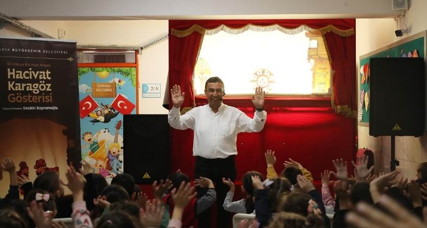 sogutlu akcakamis ilkokulu hacivat karagoz Büyükşehirle En Uzaklarda Bile Artık ‘Bir Hikâye Bin Neşe’ Var