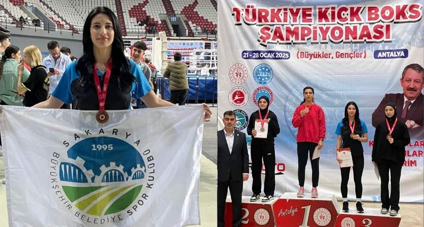 sakarya kickboks esra yalin Sakarya Büyükşehirli Sporcu Sakarya’yı Bronz Madalyayla Gururlandırdı