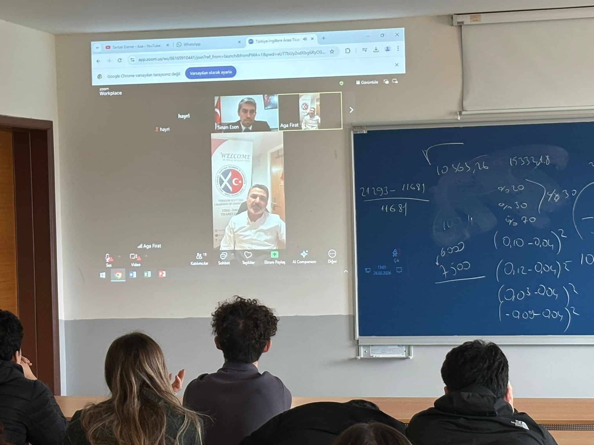 İlk Ders Etkinliğinde Türkiye ve Birleşik Krallık Arasındaki Ticari İlişkilerin Güncel Durumu Değerlendirildi