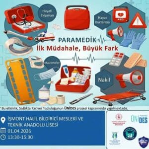 İlk ve Acil Yardım Programı Tanıtım Etkinliği İŞMONT Lisesi’nde Yapılacak