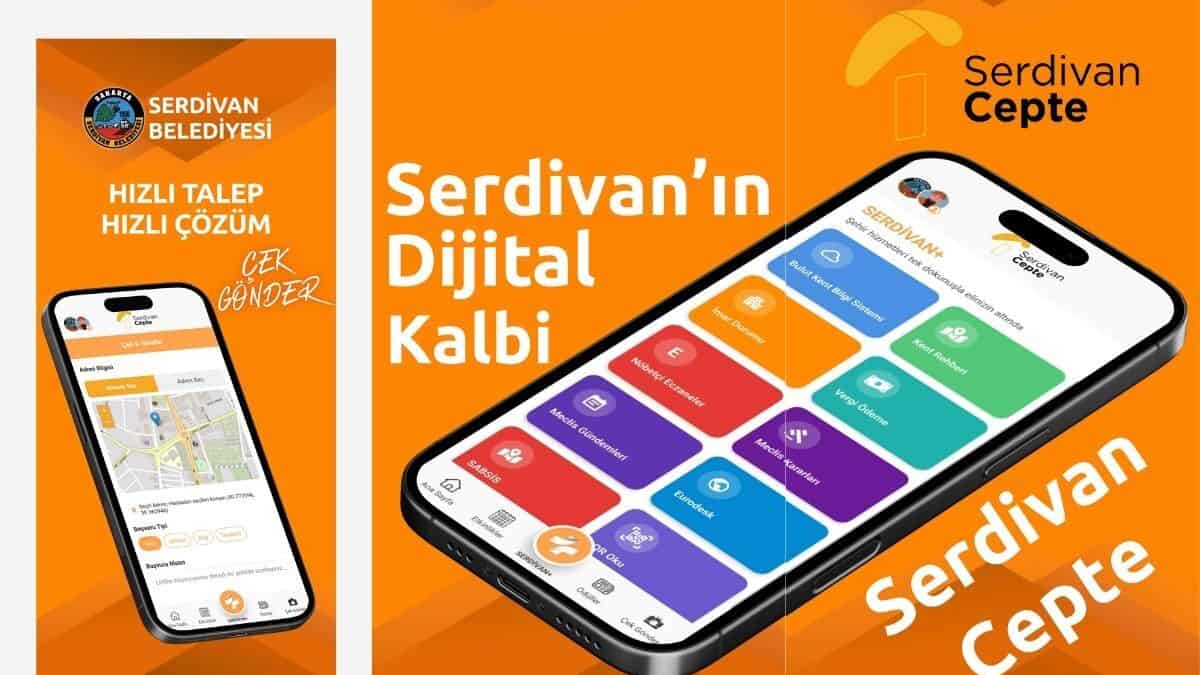 serdivan cepte uygulamasi Serdivan Belediyesi “Serdivan Cepte” uygulamasını 23 Mart’ta tanıtacak