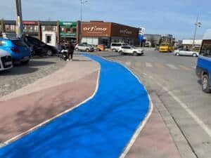 buyuksehirden erenlerde bisiklet yollarina guvenli dokunus 25cbacba Sakarya Büyükşehir, Erenler'deki Bisiklet Yollarında Bakım ve Yenileme Çalışmalarını Tamamladı