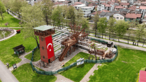 otomatik taslak 32bf17fb Aziz Duran Parkı’ndaki Tarihi Çark ve Yel Değirmeni Aslına Uygun Yenileniyor