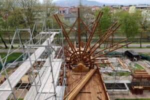 otomatik taslak fa631ab7 Aziz Duran Parkı’ndaki Tarihi Çark ve Yel Değirmeni Aslına Uygun Yenileniyor