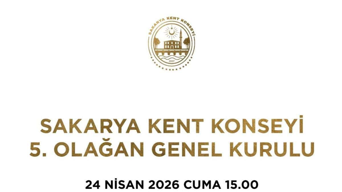 Sakarya Kent Konseyi 5. Genel Kurulu 24 Nisan'da Meclis Salonunda Yapılacak
