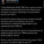 TBB Meclisi’nde Yaşanan Mektup Tartışması Sonrası Yusuf Alemdar’dan Kurumsallık Vurgusu